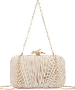 Freie Liebe Pleated Clutch with Chain Strap